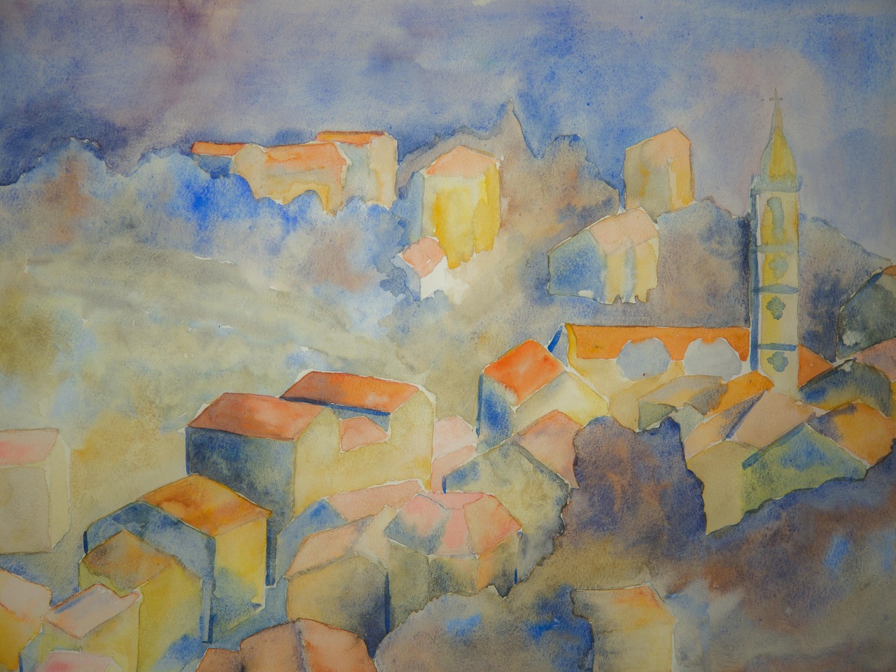 Levie, aquarelle sur papier, 40 x 60