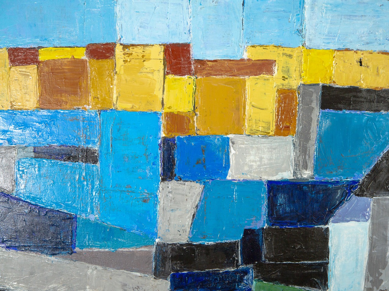 Propriano, huile sur toile, 40 x 60